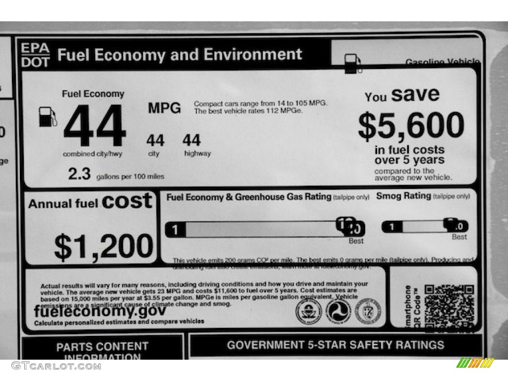 2013 Honda Civic Hybrid Sedan Window Sticker Photo #79461616