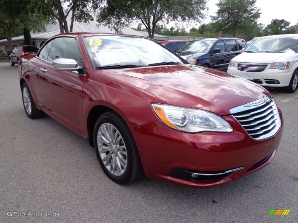 2013 200 Limited Convertible - Deep Cherry Red Crystal Pearl / Black/Light Frost Beige photo #10