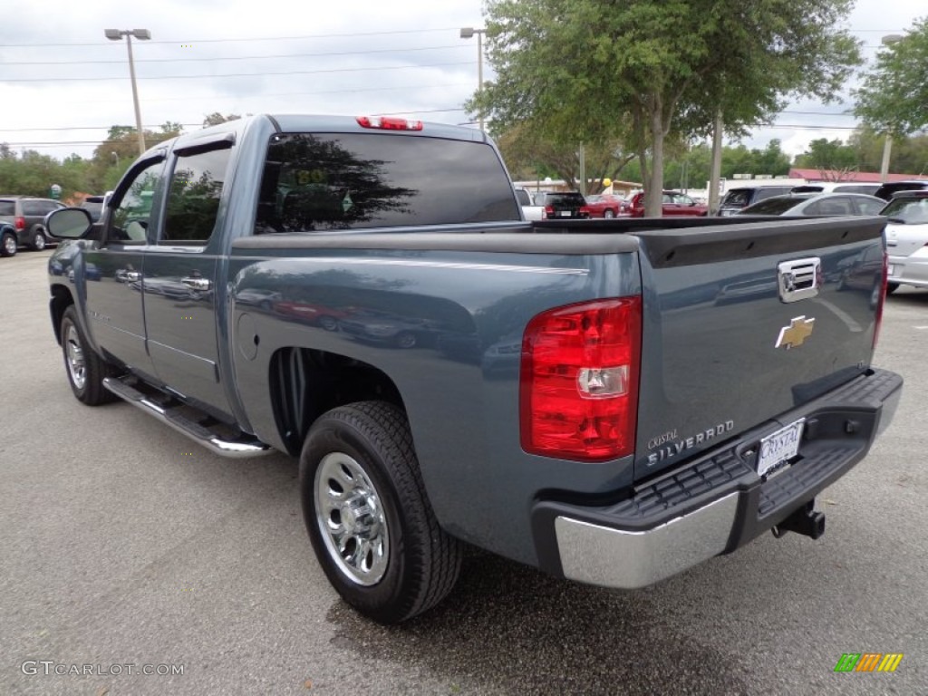 2008 Silverado 1500 LT Crew Cab - Blue Granite Metallic / Light Titanium/Ebony Accents photo #3