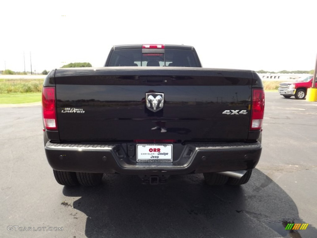 2012 Ram 3500 HD Laramie Limited Mega Cab 4x4 Dually - Black / Dark Slate photo #6