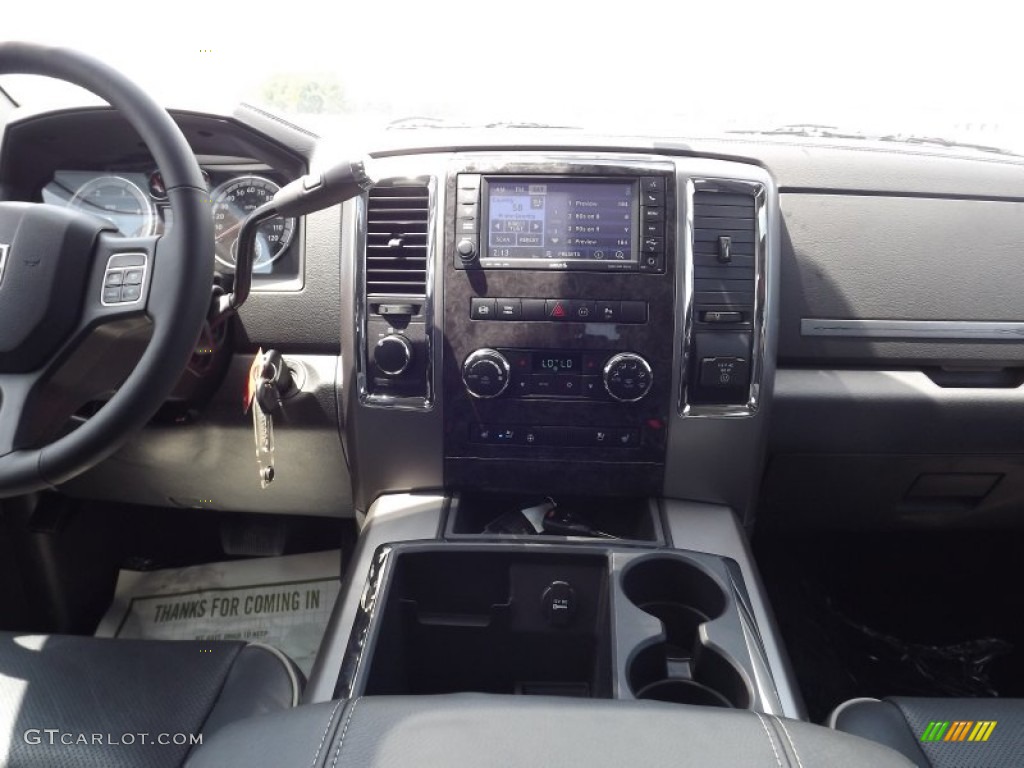 2012 Dodge Ram 3500 HD Laramie Limited Mega Cab 4x4 Dually Dark Slate Dashboard Photo #79462594