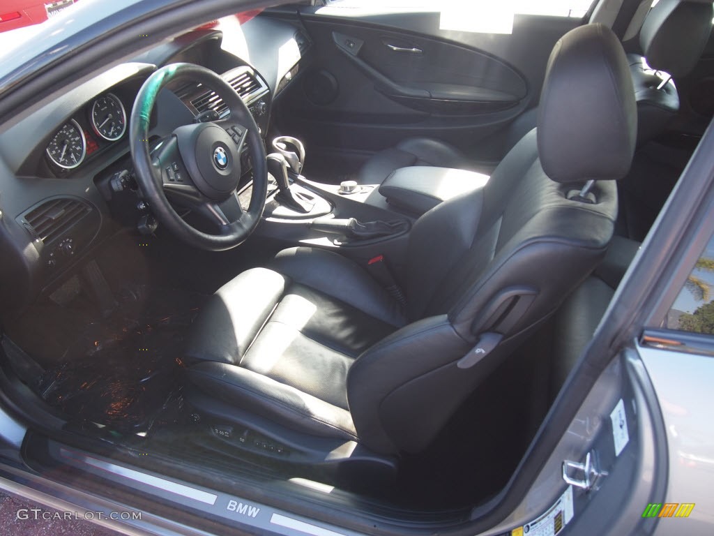 Black Interior 2007 BMW 6 Series 650i Coupe Photo #79462786