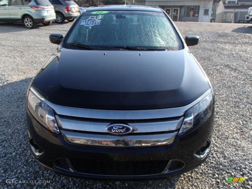 2011 Fusion Sport - Tuxedo Black Metallic / Sport Red/Charcoal Black photo #2