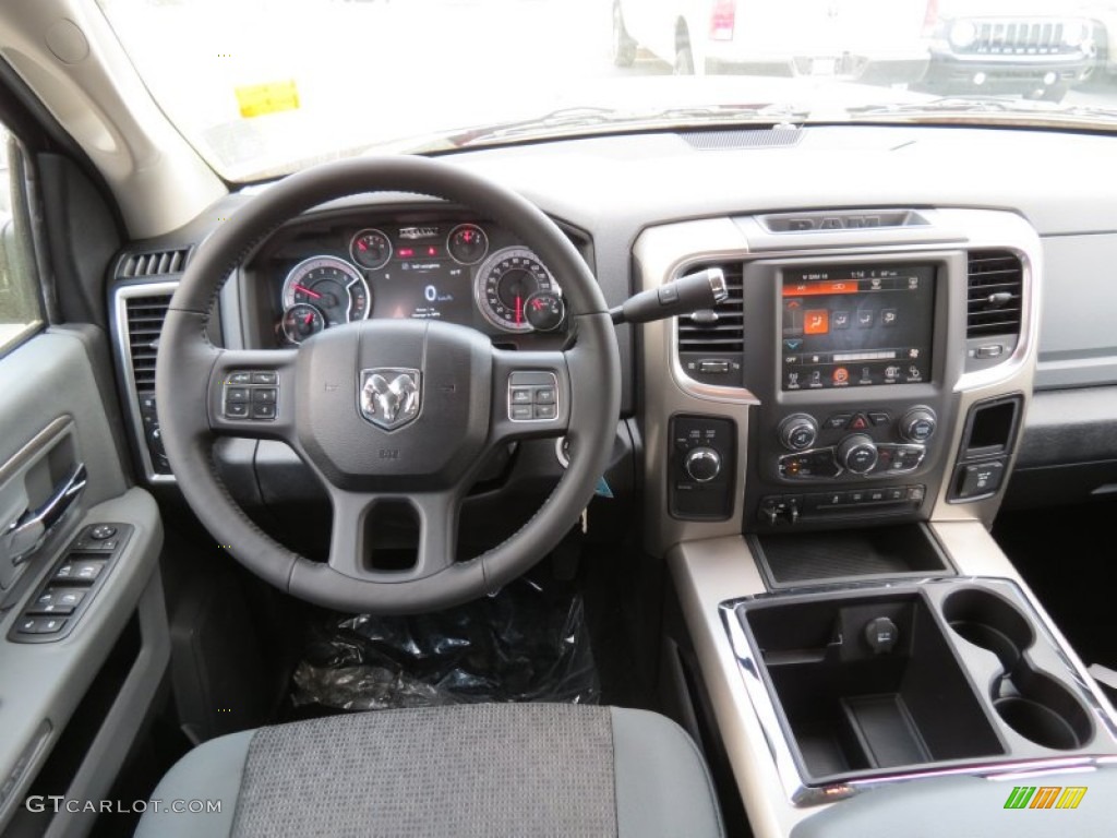 2013 Ram 2500 Big Horn Crew Cab 4x4 Black/Diesel Gray Dashboard Photo #79464615