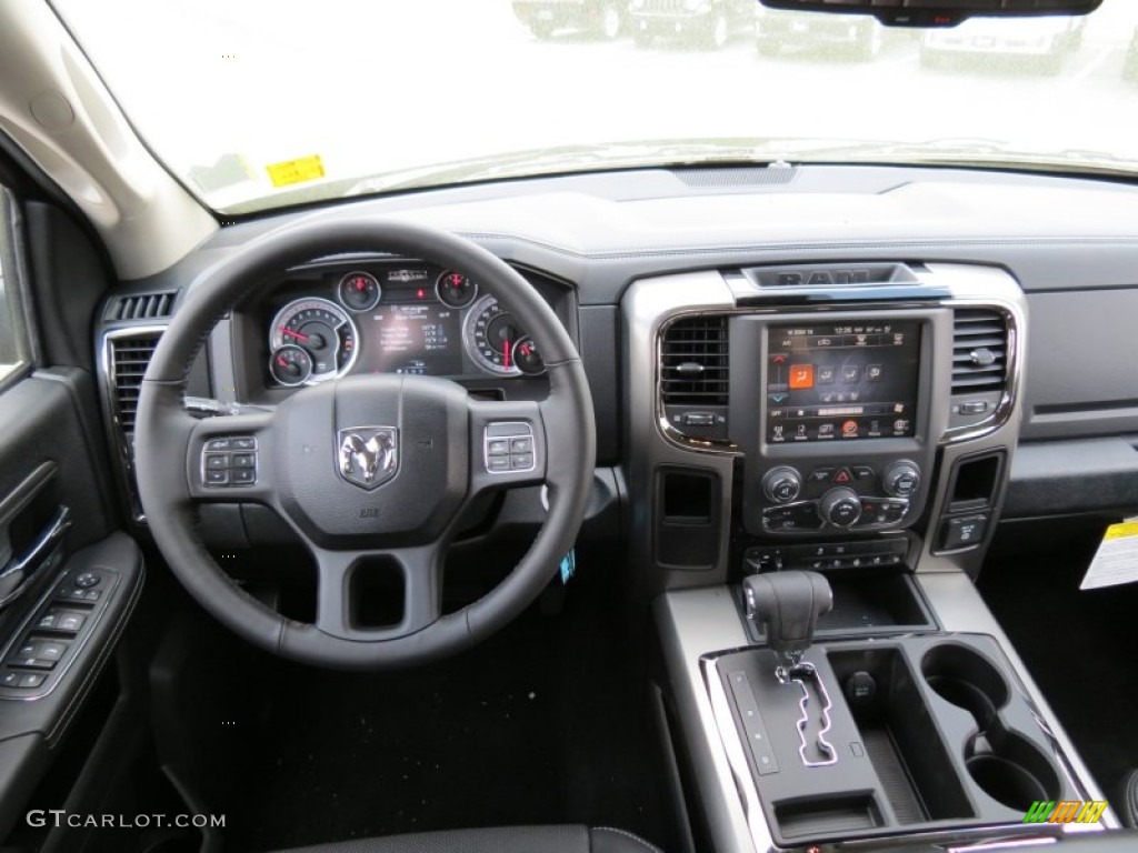 2013 Ram 1500 Sport Crew Cab Black Dashboard Photo #79464860