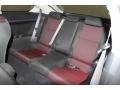 2009 Scion tC Dark Charcoal/Red Interior Rear Seat Photo