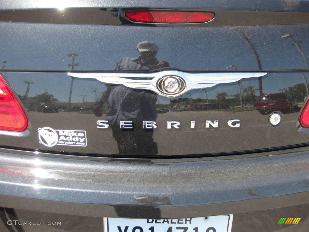 2008 Sebring Touring Convertible - Brilliant Black Crystal Pearl / Dark Slate Gray/Light Slate Gray photo #27