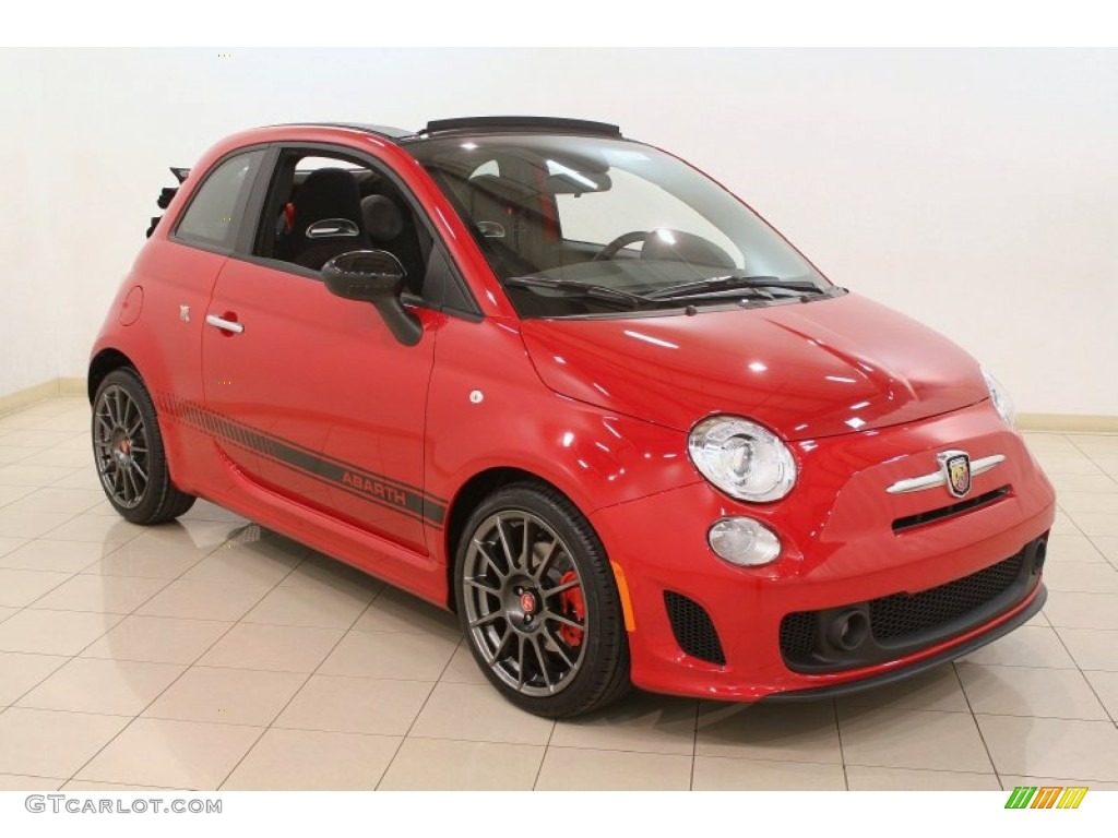 Rosso (Red) 2013 Fiat 500 c cabrio Abarth Exterior Photo #79465052