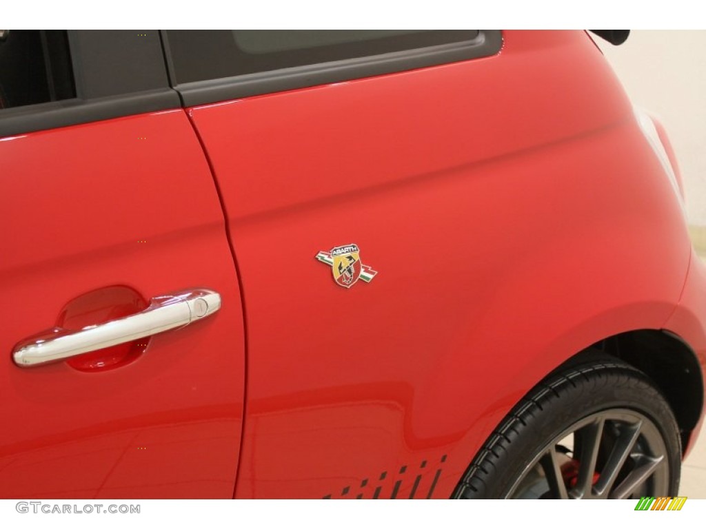 2013 500 c cabrio Abarth - Rosso (Red) / Abarth Nero/Nero (Black/Black) photo #6
