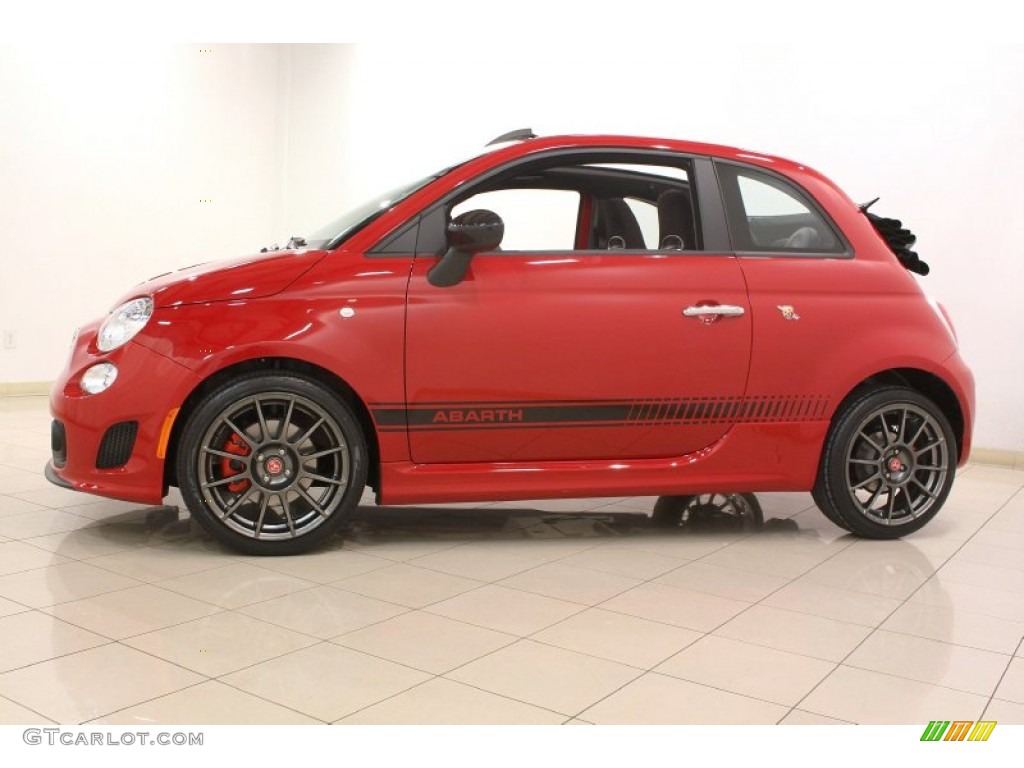 Rosso (Red) 2013 Fiat 500 c cabrio Abarth Exterior Photo #79465160