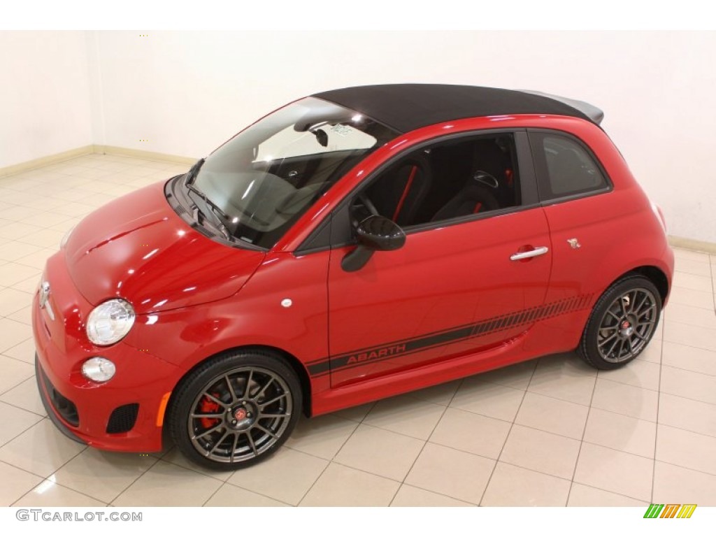 Rosso (Red) 2013 Fiat 500 c cabrio Abarth Exterior Photo #79465197