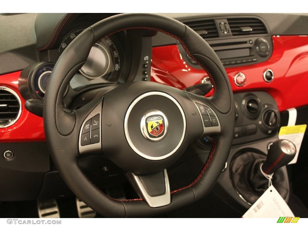 2013 Fiat 500 c cabrio Abarth Steering Wheel Photos