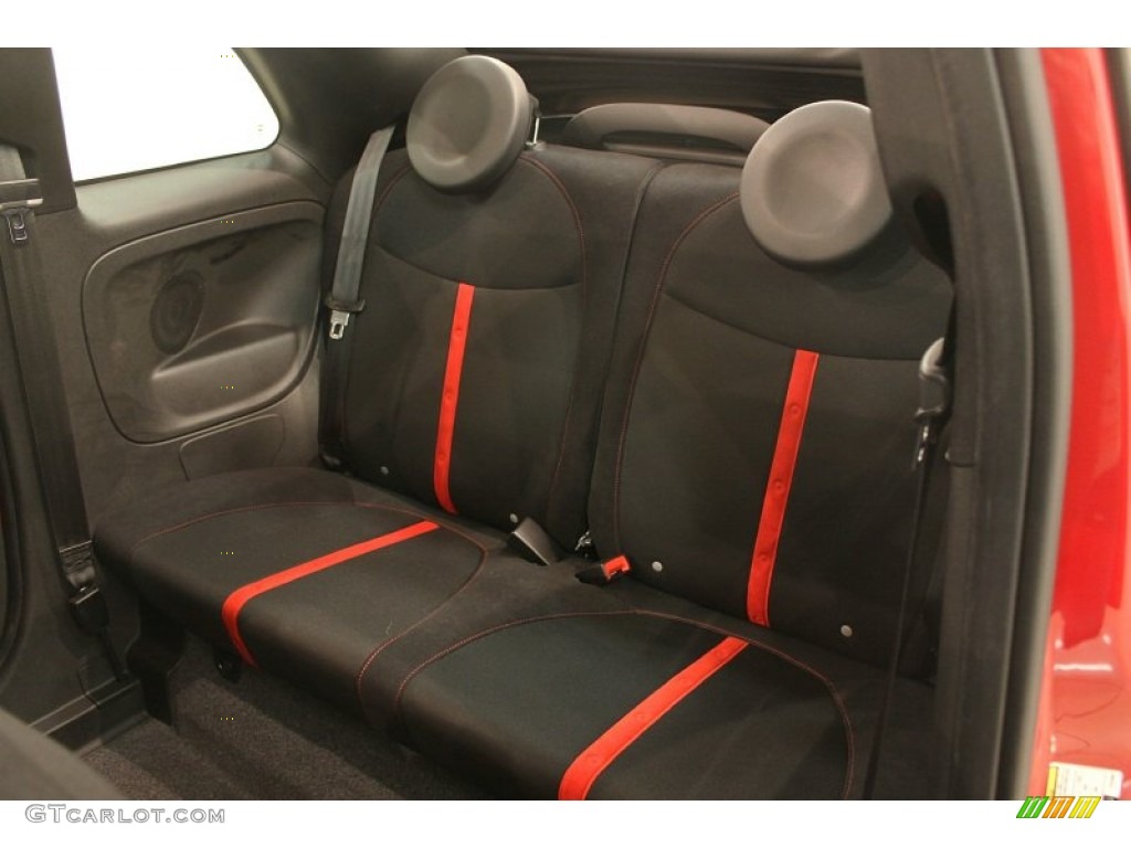 2013 Fiat 500 c cabrio Abarth Rear Seat Photo #79465499