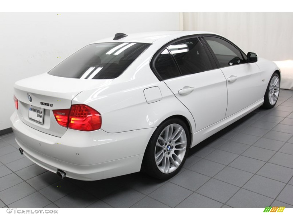 2010 3 Series 335d Sedan - Alpine White / Black photo #11