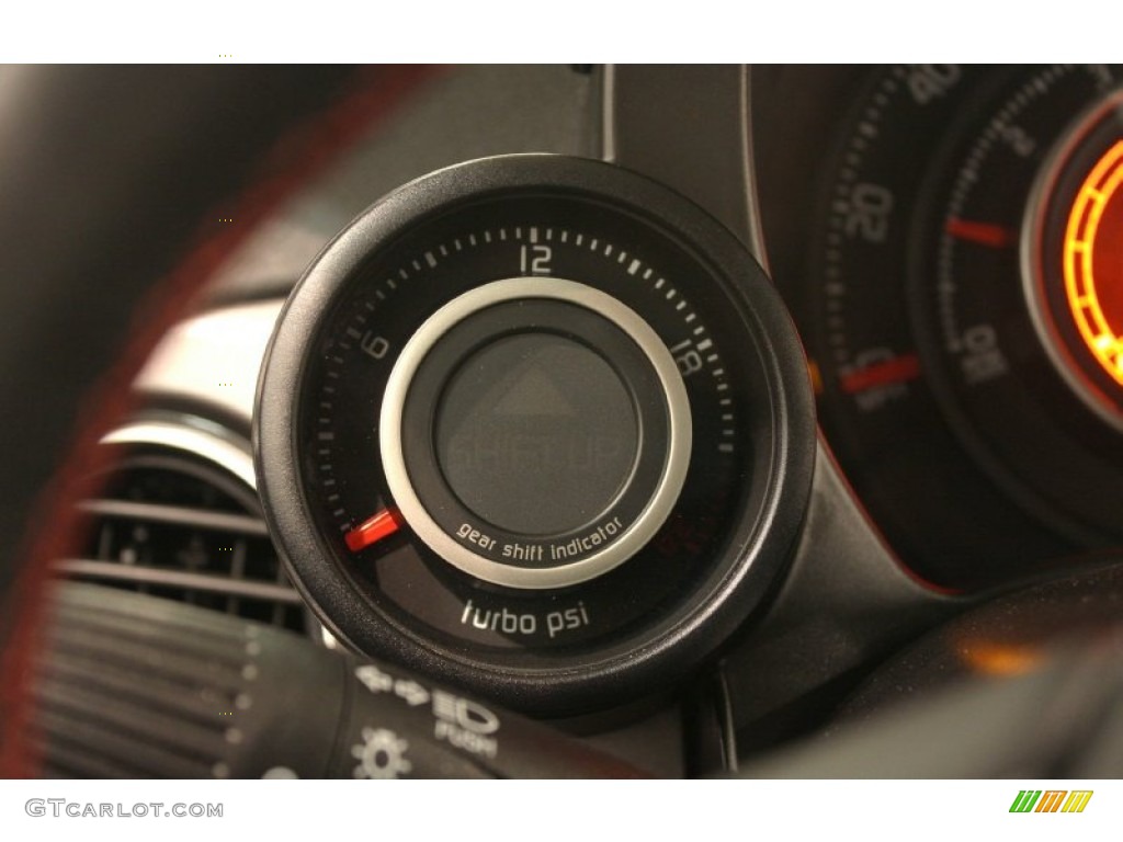 2013 500 Abarth - Grigio (Gray) / Abarth Nero/Nero (Black/Black) photo #12