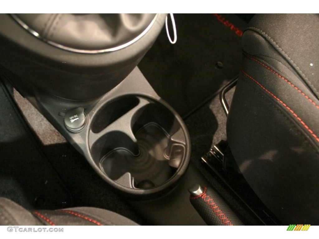 2013 500 Abarth - Grigio (Gray) / Abarth Nero/Nero (Black/Black) photo #20