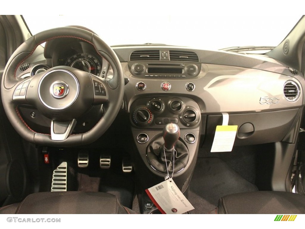 2013 Fiat 500 Abarth Abarth Nero/Nero (Black/Black) Dashboard Photo #79466173