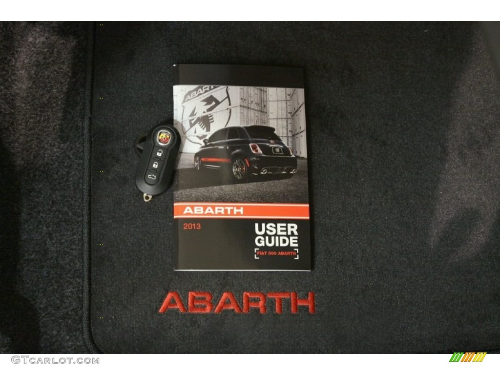 2013 500 Abarth - Grigio (Gray) / Abarth Nero/Nero (Black/Black) photo #34