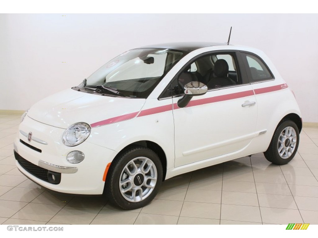 Bianco (White) 2012 Fiat 500 Pink Ribbon Limited Edition Exterior Photo #79466438