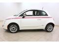 Bianco (White) 2012 Fiat 500 Pink Ribbon Limited Edition Exterior