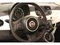 2012 Fiat 500 Pelle Nera/Nera (Black/Black) Interior Steering Wheel Photo