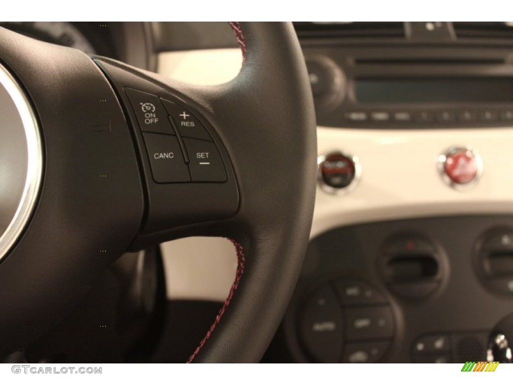 2012 Fiat 500 Pink Ribbon Limited Edition Controls Photo #79466585