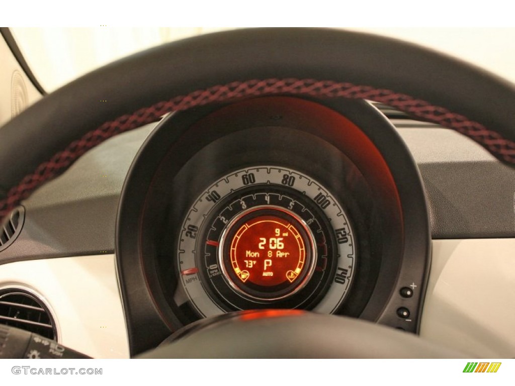 2012 Fiat 500 Pink Ribbon Limited Edition Gauges Photo #79466633