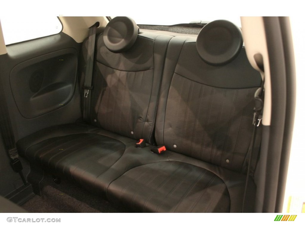 2012 Fiat 500 Pink Ribbon Limited Edition Rear Seat Photo #79466774