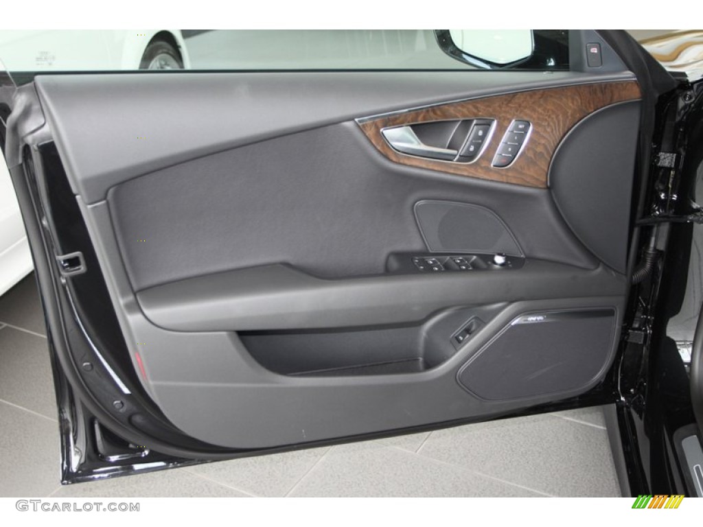 2013 Audi A7 3.0T quattro Prestige Black Door Panel Photo #79466782