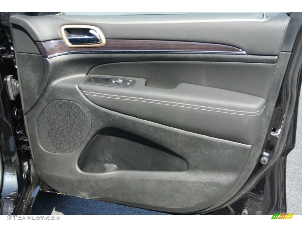 2014 Jeep Grand Cherokee Overland 4x4 Overland Morocco Black Door Panel Photo #79466849