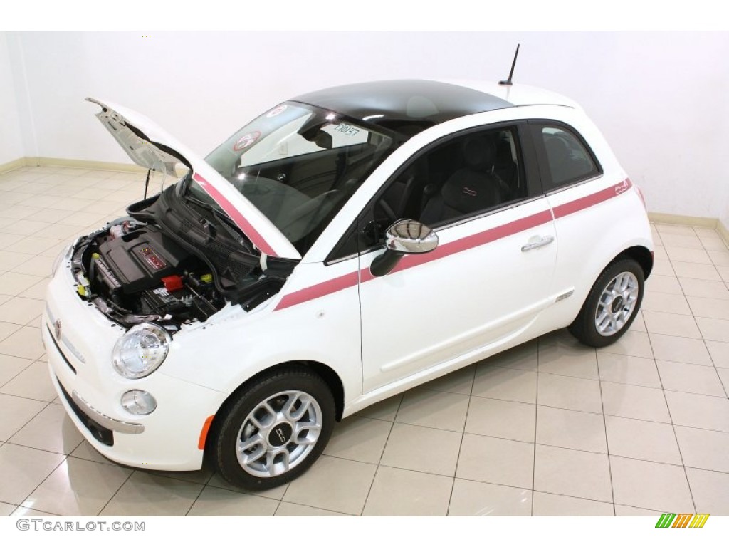 Bianco (White) 2012 Fiat 500 Pink Ribbon Limited Edition Exterior Photo #79466905