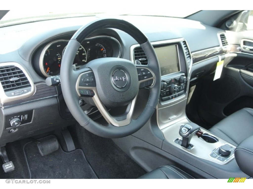 2014 Jeep Grand Cherokee Overland 4x4 Overland Morocco Black Dashboard Photo #79466909
