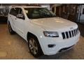 2014 Bright White Jeep Grand Cherokee Overland 4x4  photo #1