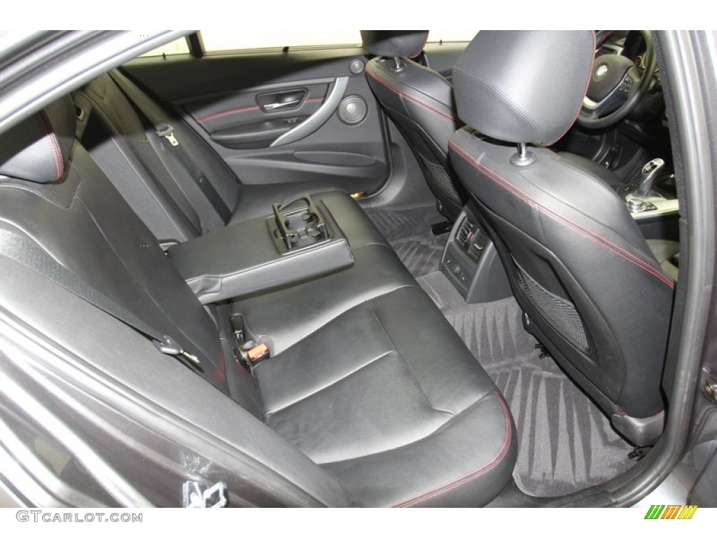 2012 3 Series 335i Sedan - Mineral Grey Metallic / Black/Red Highlight photo #35