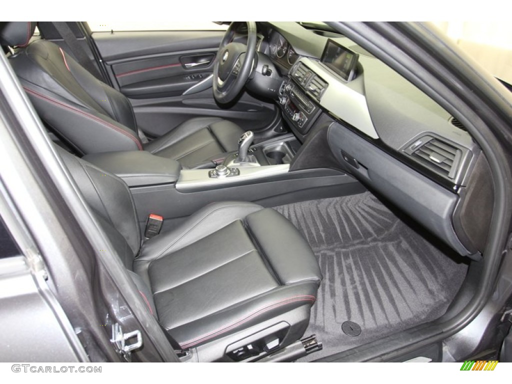 2012 3 Series 335i Sedan - Mineral Grey Metallic / Black/Red Highlight photo #38