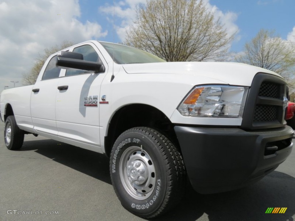 2013 2500 Tradesman Crew Cab 4x4 - Bright White / Black/Diesel Gray photo #4