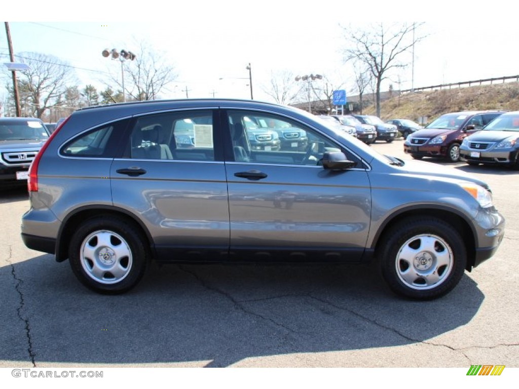 2011 CR-V LX 4WD - Polished Metal Metallic / Black photo #4