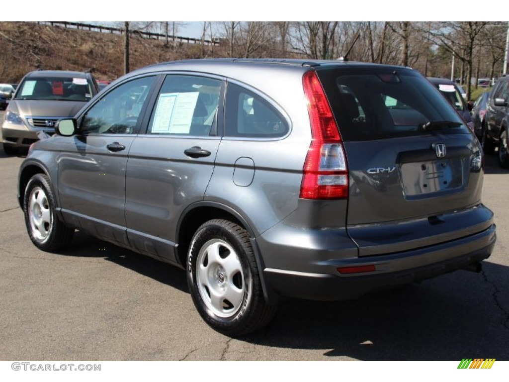 2011 CR-V LX 4WD - Polished Metal Metallic / Black photo #7