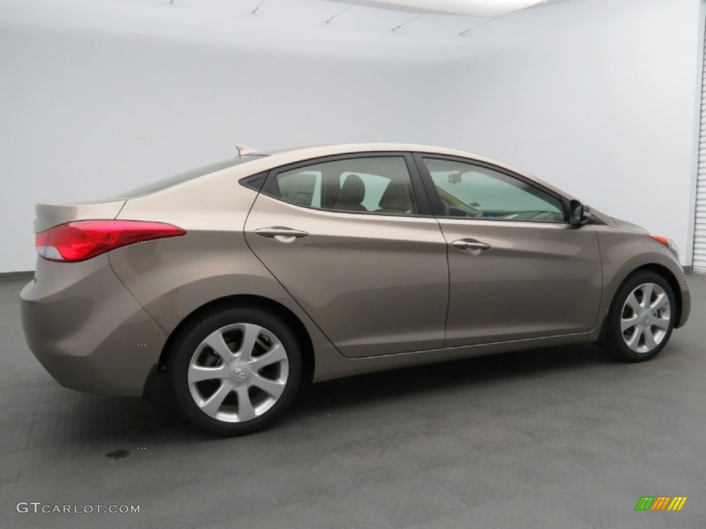 2013 Elantra Limited - Desert Bronze / Beige photo #2