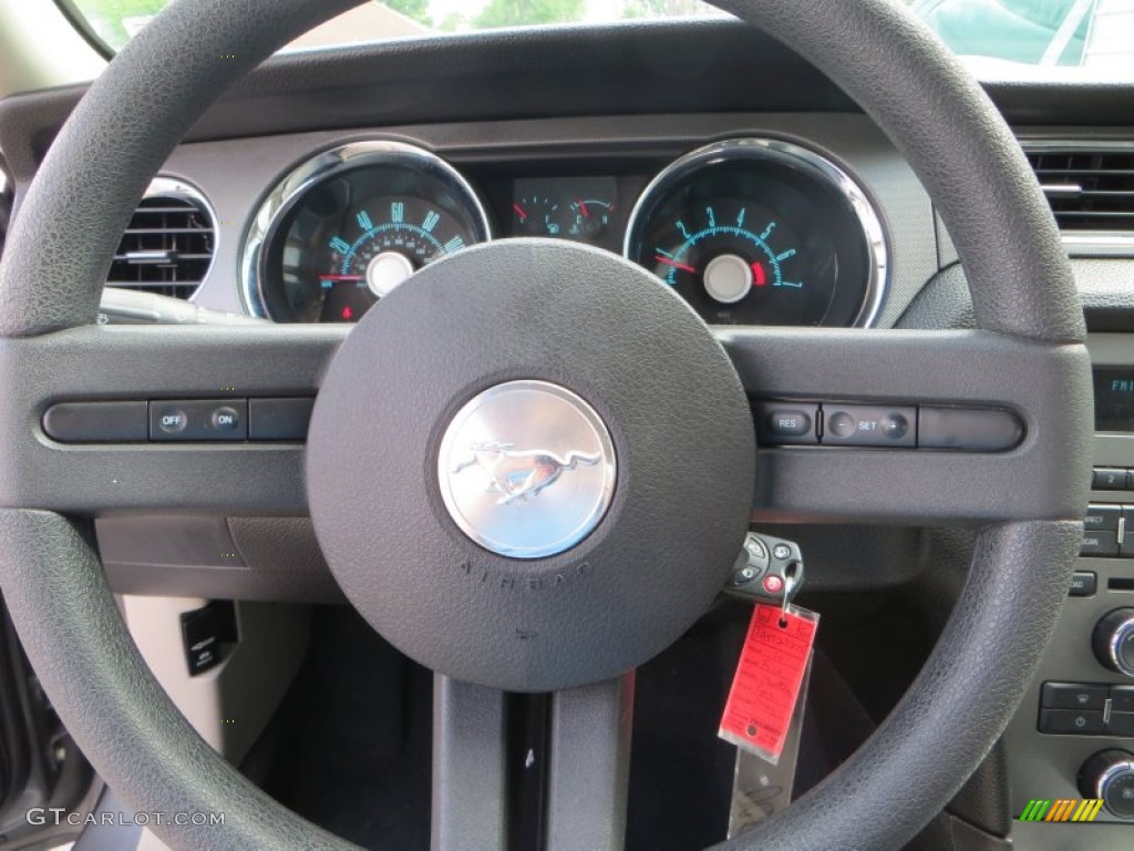 2010 Ford Mustang V6 Coupe Stone Steering Wheel Photo #79471199
