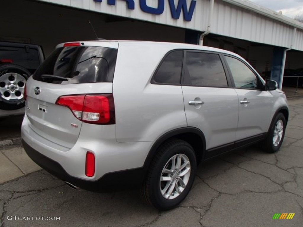 2014 Sorento LX - Bright Silver / Black photo #8