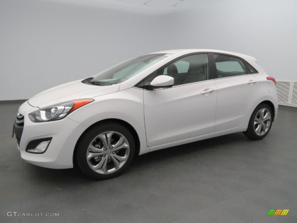 2013 Elantra GT - Monaco White / Beige photo #1