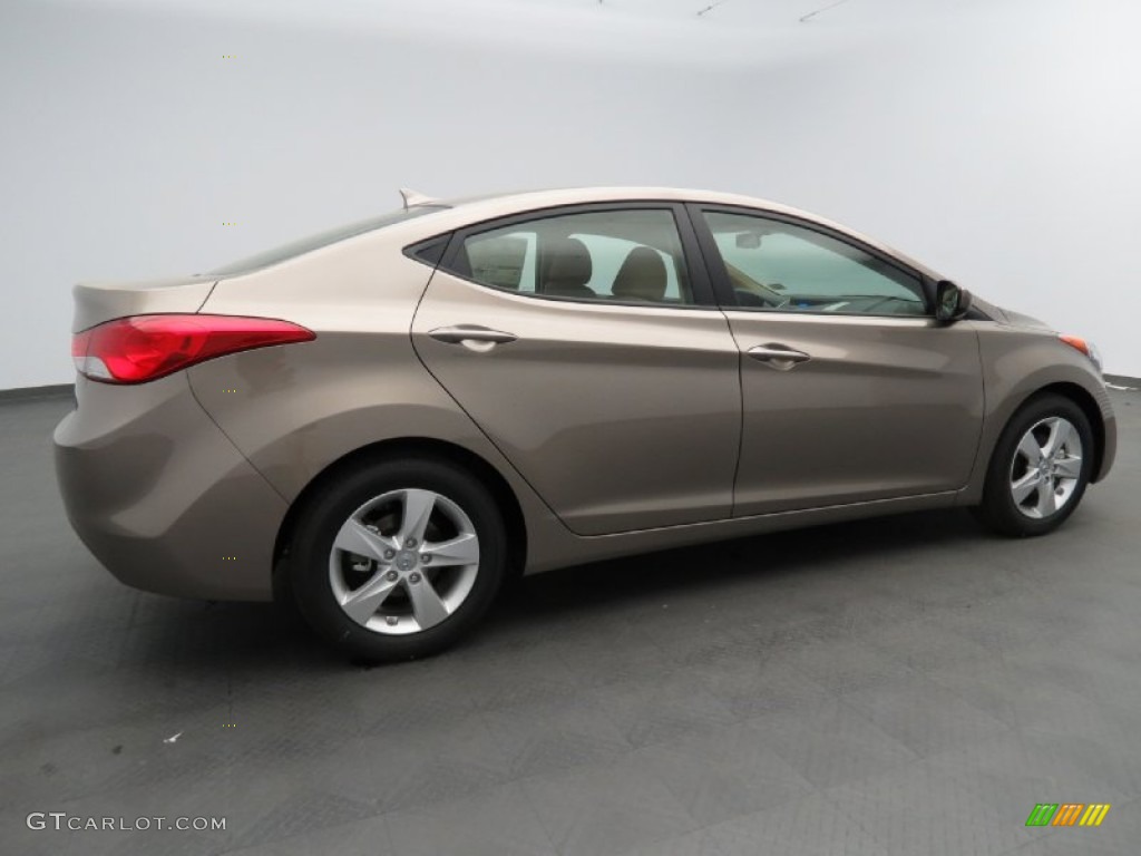 2013 Elantra GLS - Desert Bronze / Beige photo #2