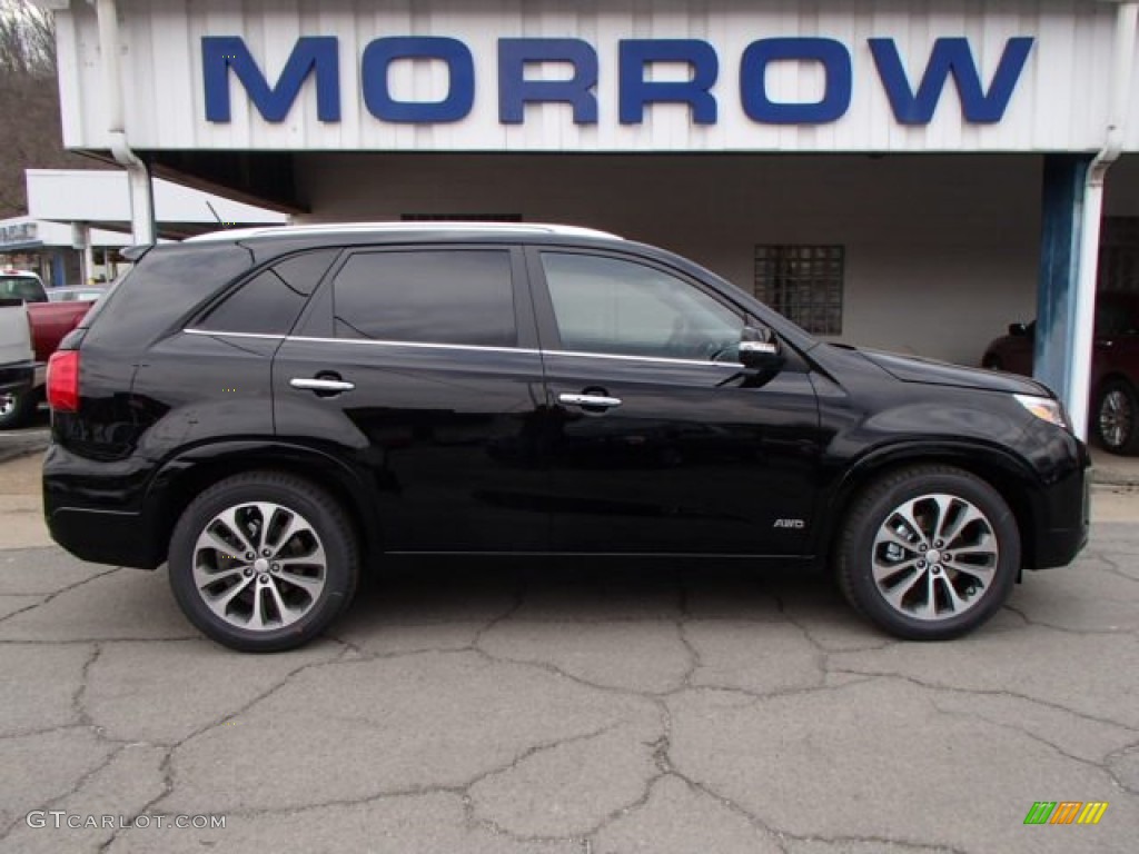 2014 Sorento SX V6 AWD - Ebony Black / Black photo #1