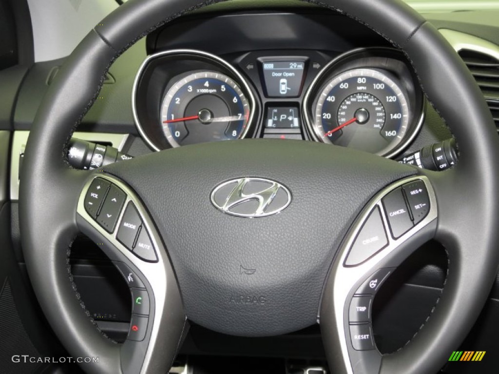 2013 Elantra GT - Titanium Gray Metallic / Black photo #4