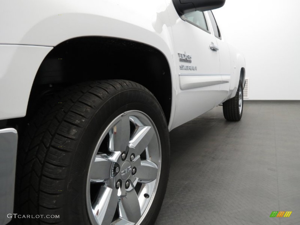 2013 Sierra 1500 SLE Extended Cab - Summit White / Ebony photo #5
