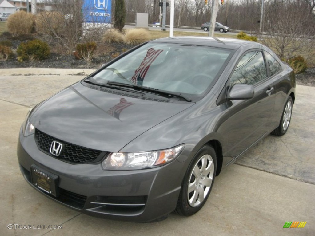 Polished Metal Metallic 2010 Honda Civic LX Coupe Exterior Photo #79472204