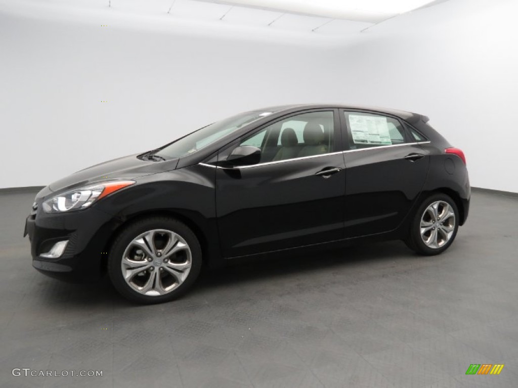 2013 Elantra GT - Black Noir Pearl / Beige photo #1