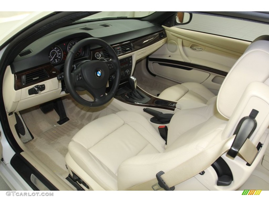 Cream Beige Interior 2012 BMW 3 Series 328i Convertible Photo #79472238