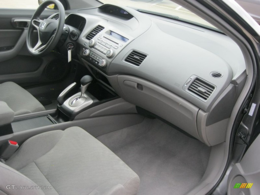 2010 Honda Civic LX Coupe Gray Dashboard Photo #79472765